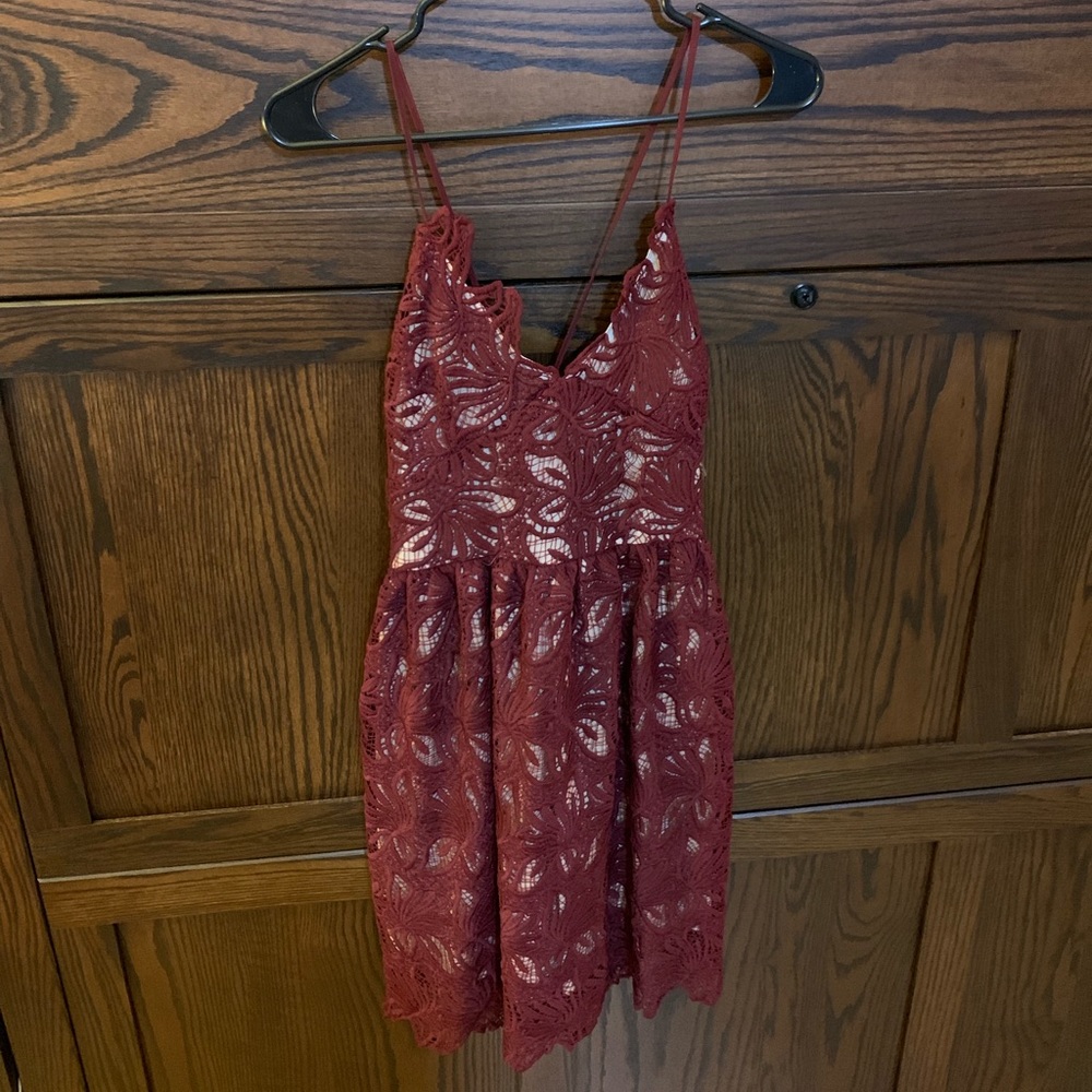 Lace mini dress